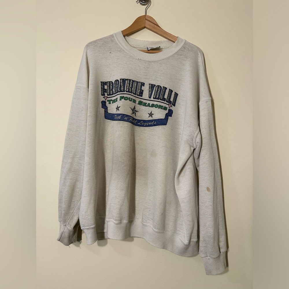 Very Rare Vintage Frankie Valli And The Four Seasons Rock and Roll X-Large White